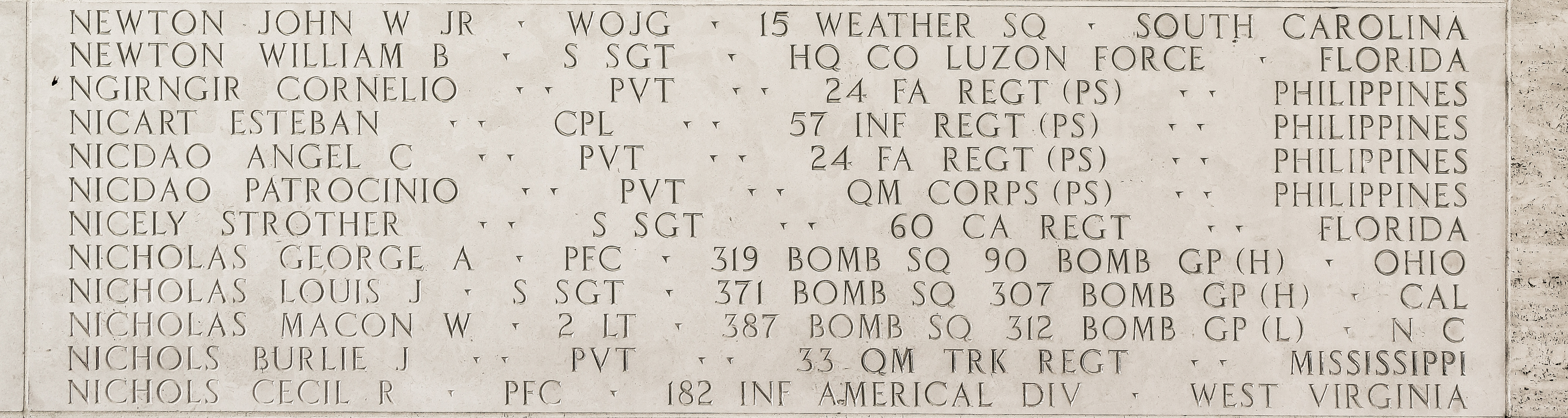 John W. Newton, Warrant Officer Junior Grade